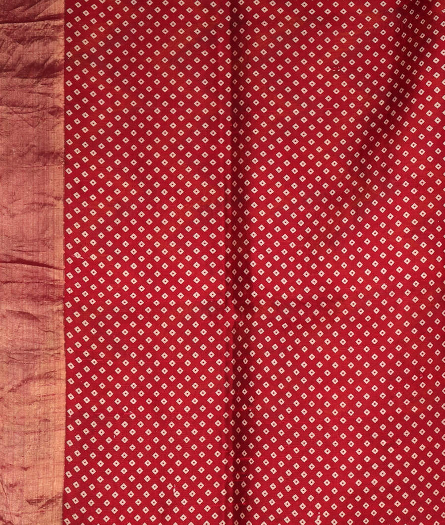 Multicolour Printed Raw Silk Saree T4122933