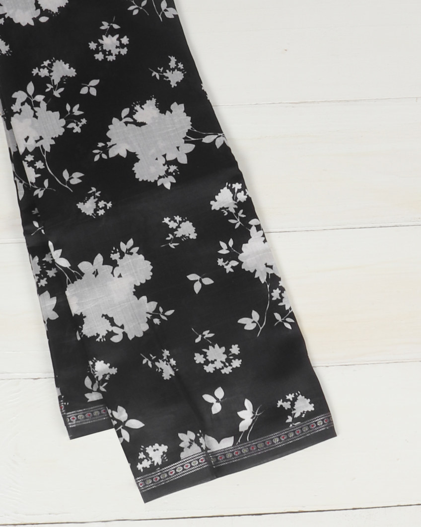 Black Chaniya Silk Saree T416934-image