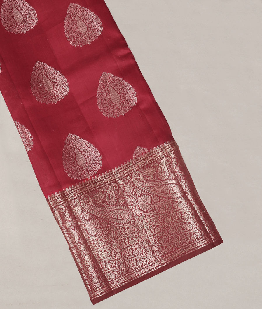 Maroon Chaniya Silk Saree T415654-image