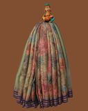 Green Vidarbha Tussar Saree T4155222