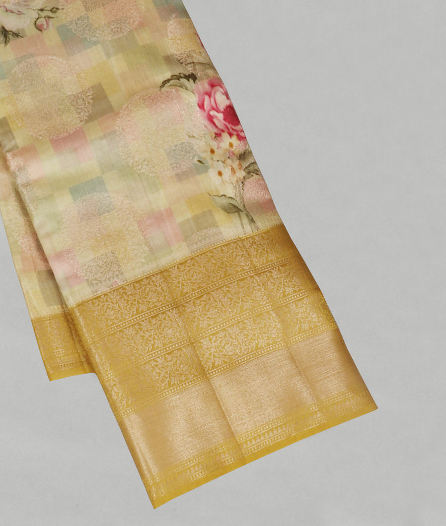 Multicolour Chaniya Silk Saree T413511-image