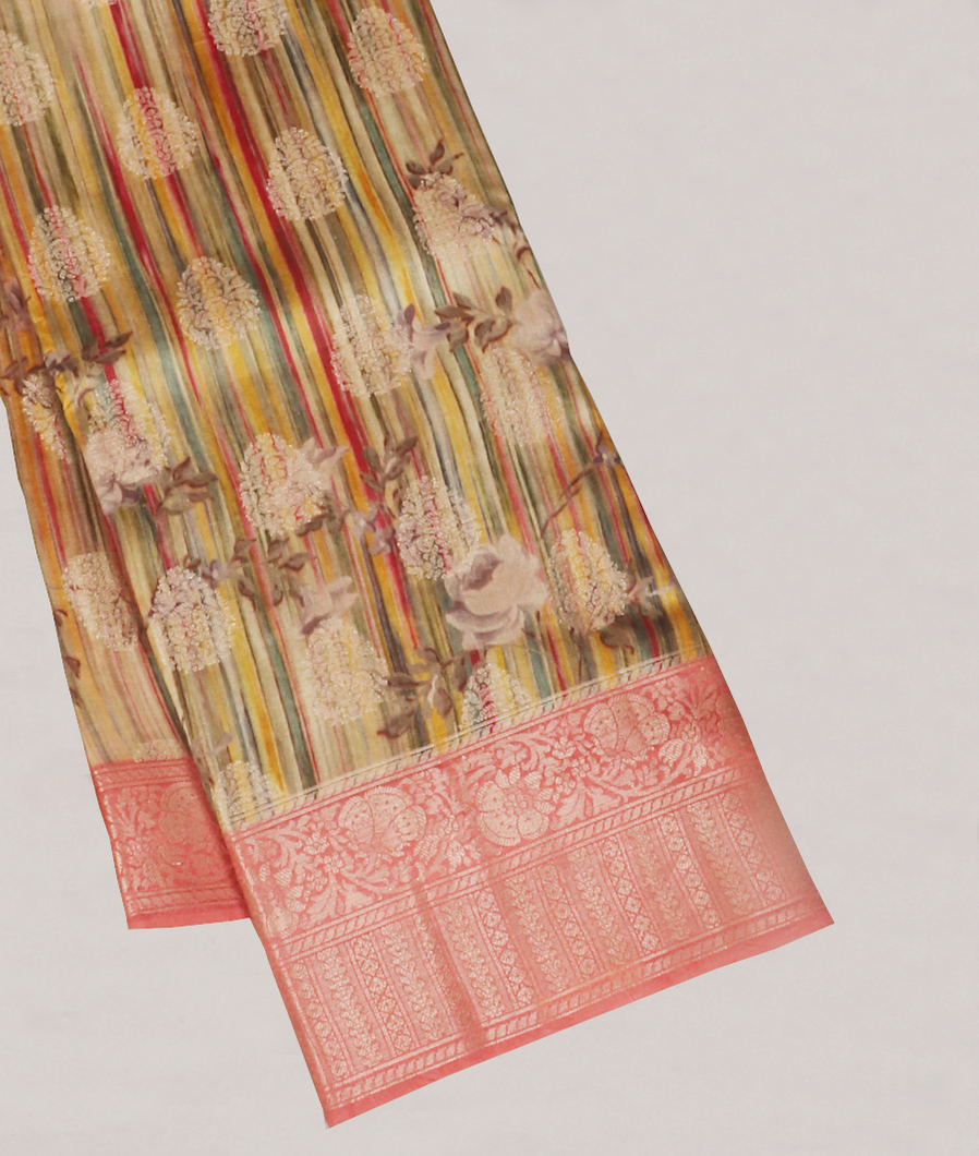 Multicolour Chaniya Silk Saree T380225-image