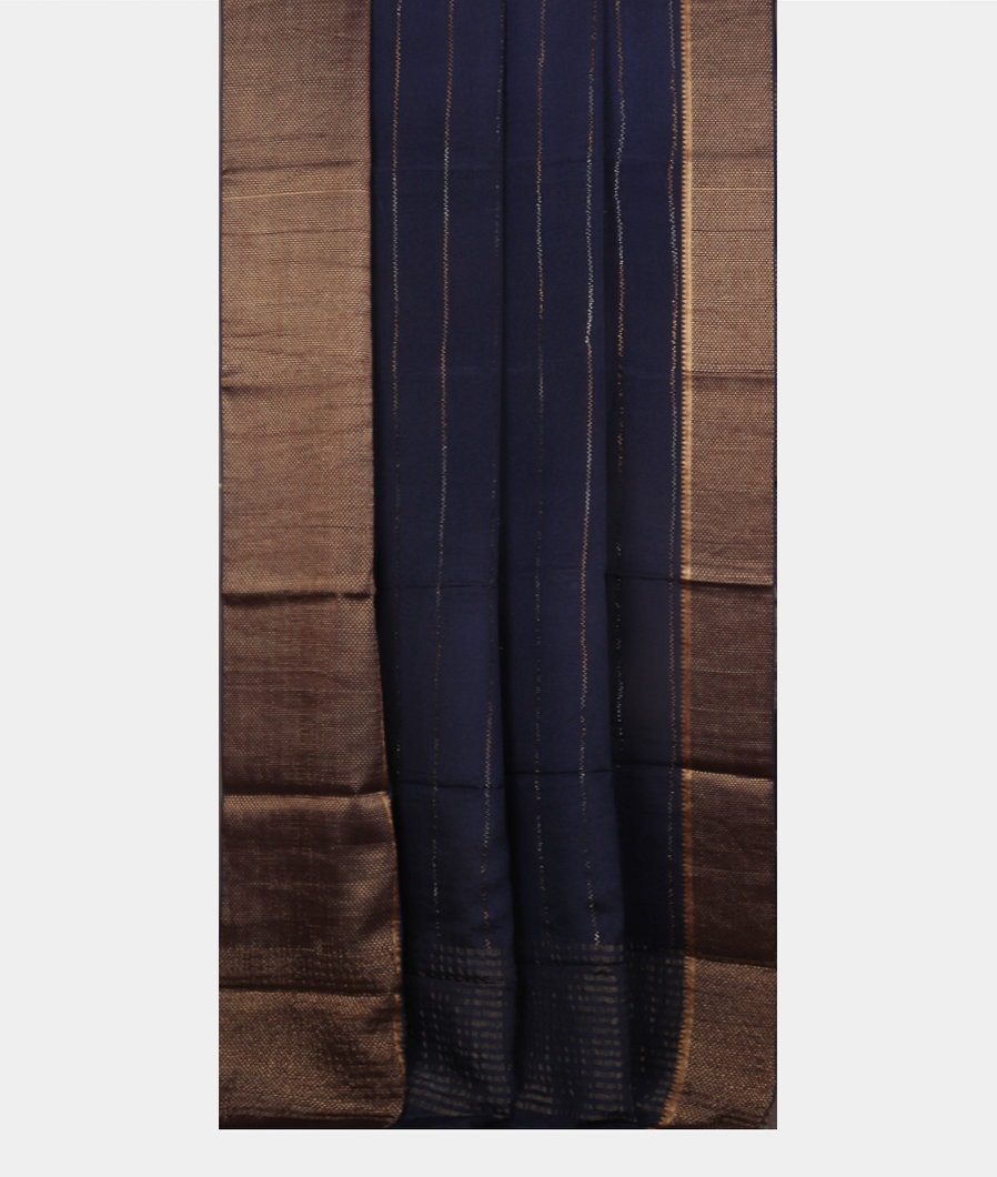 Blue Mysore Silk Saree T4183372