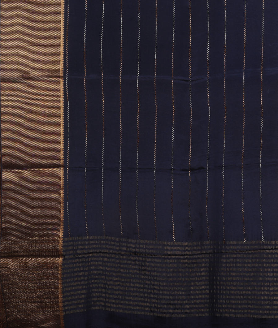 Blue Mysore Silk Saree T4183374