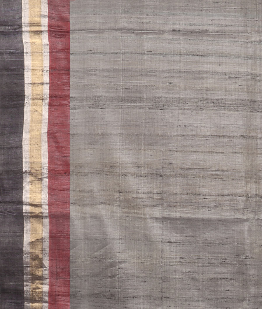 Beige Woven Tussar Saree T3691653