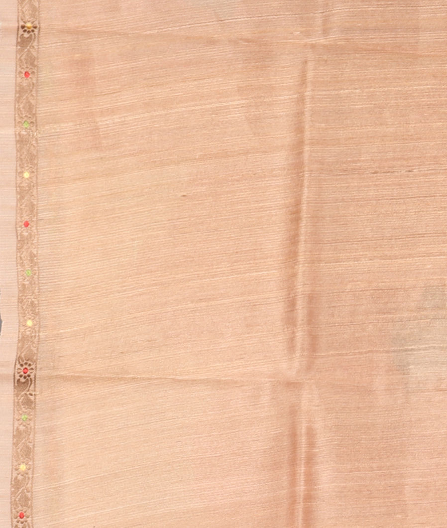 Beige Tussar Printed Saree T3098523