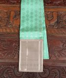 Green Handwoven Kanjivaram Silk Pavadai T3995001