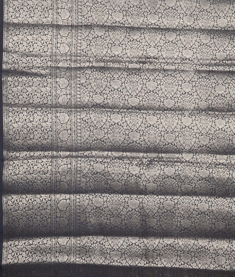 Peacock Blue Chaniya Silk Saree T4156993