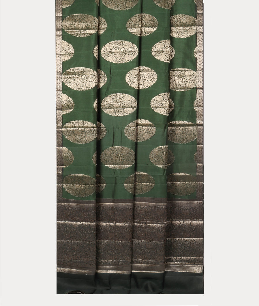 Green Chaniya Silk Saree T4118512