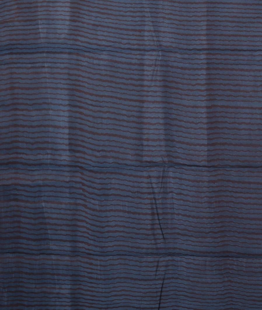 Peacock Blue Chaniya Silk Saree T4027223