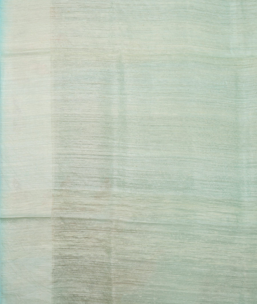 Green Tussar Printed Saree T3573383