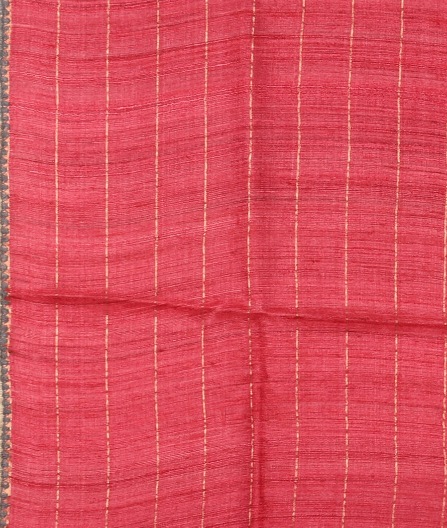 Grey Tussar Printed Saree T4173703