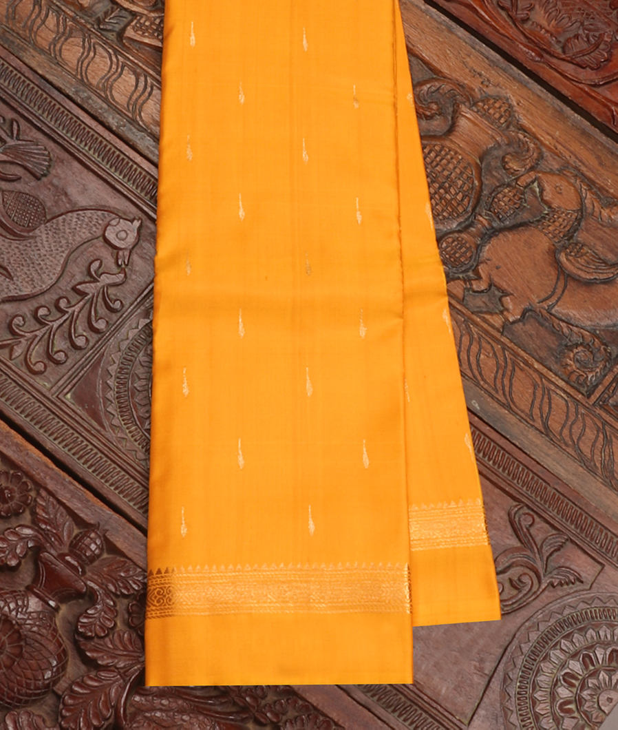 Yellow Handwoven Kanjivaram Silk Saree T419028-image