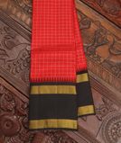 Red Handwoven Kanjivaram Silk Saree T4191541