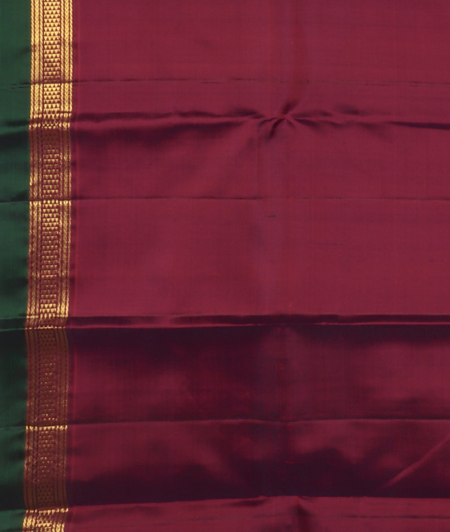 Blue Handwoven Kanjivaram Silk Saree T4191683