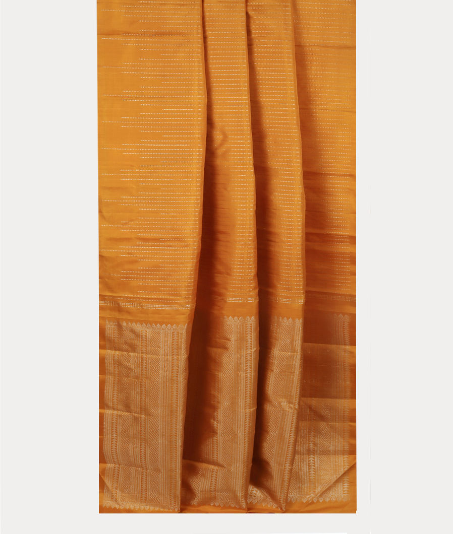 Yellow Handwoven Kanjivaram Silk Saree T4189662