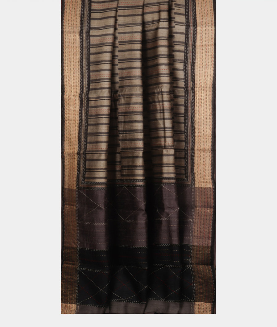 Multicolour Tussar Printed Saree T3782752