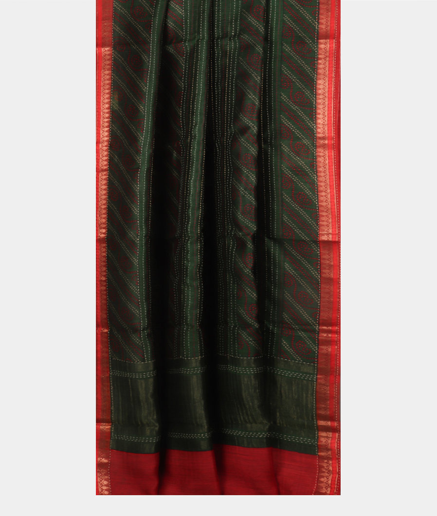 Green Tussar Printed Saree T4145582
