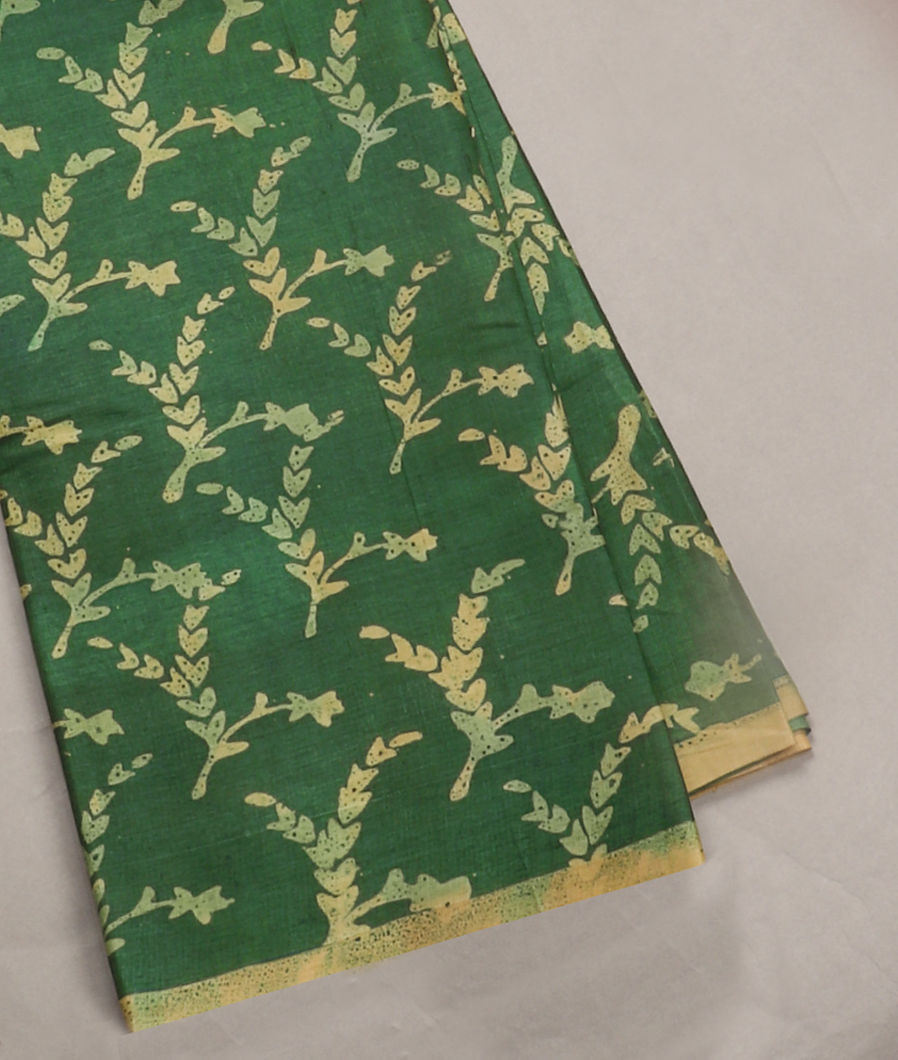 Green Tussar Printed Saree T399020-image