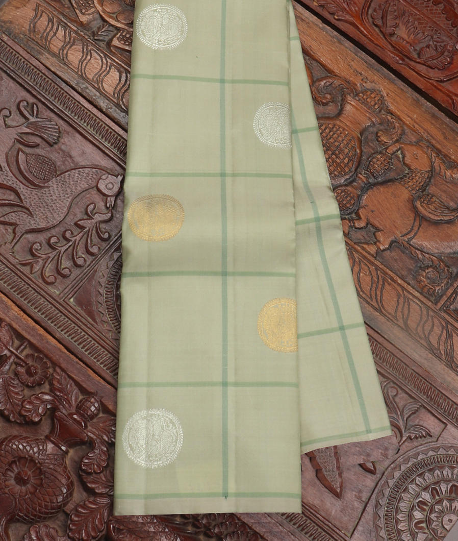 Light Green Handwoven Kanjivaram Silk Saree T419118-image