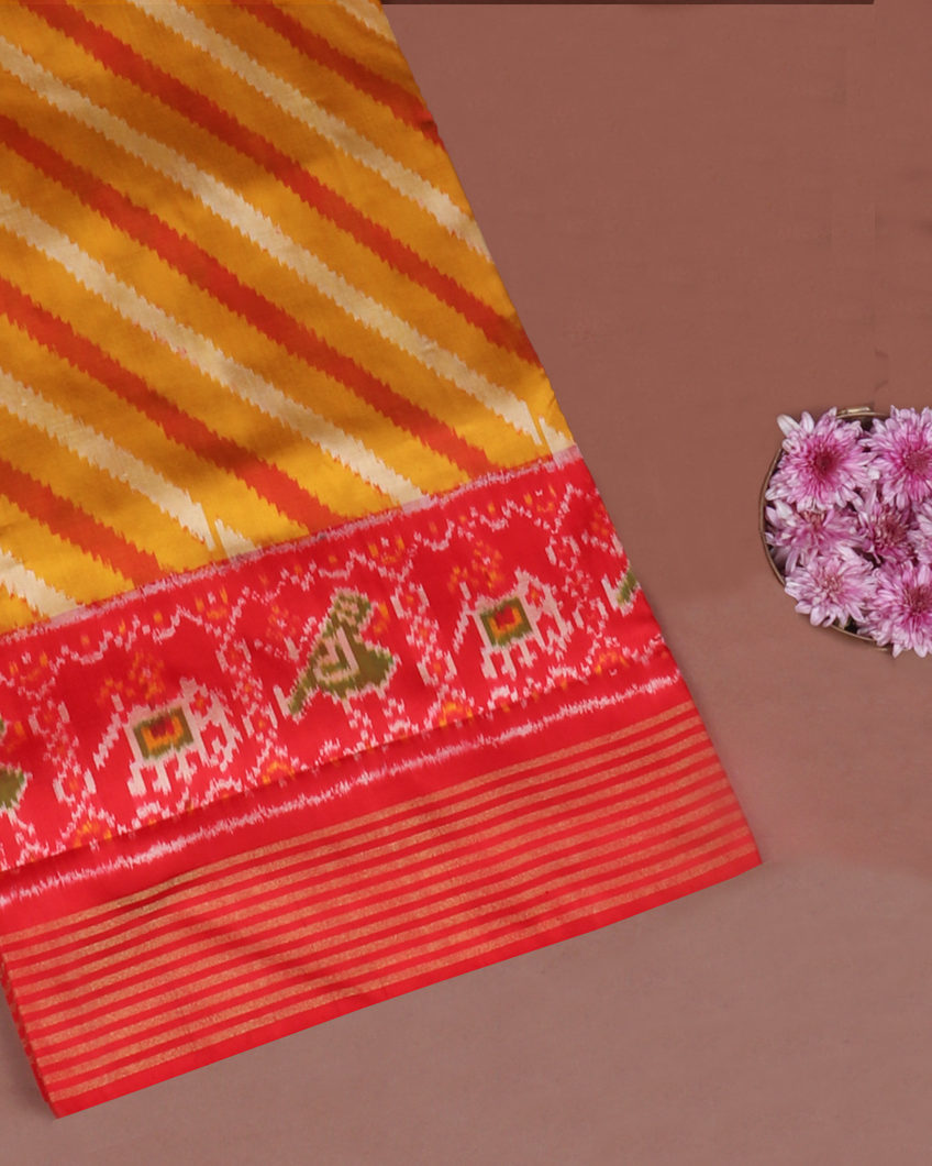 Gauri - Handwoven Ikat Silk Saree – Anuradha Ramam