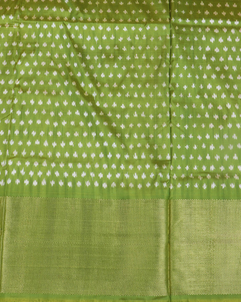 Magenta Ikat Silk Saree T4183203