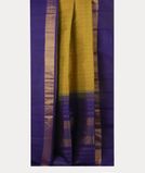 Greenish Yellow Handwoven Kanjivaram Silk Saree T4191302