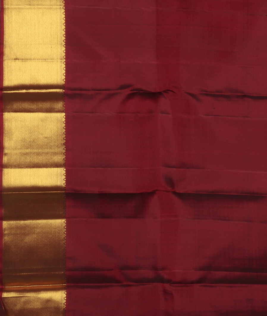 Green Handwoven Kanjivaram Silk Saree T4073243