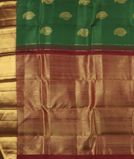 Green Handwoven Kanjivaram Silk Saree T4073244