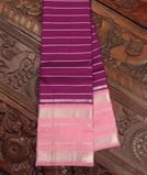 Purple Handwoven Kanjivaram Silk Saree T4182131