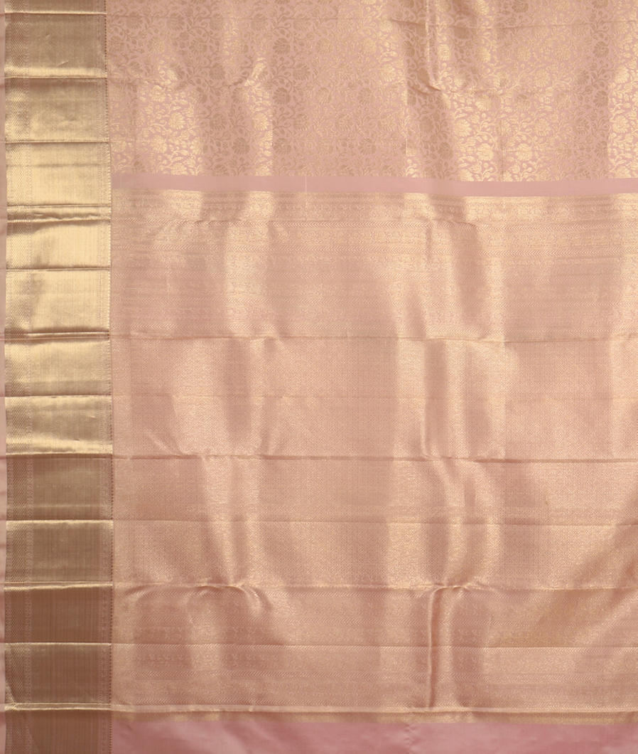 Light Pink Handwoven Kanjivaram Silk Saree T3858204