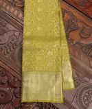 Yellowish Green Handwoven Kanjivaram Silk Saree T3977831