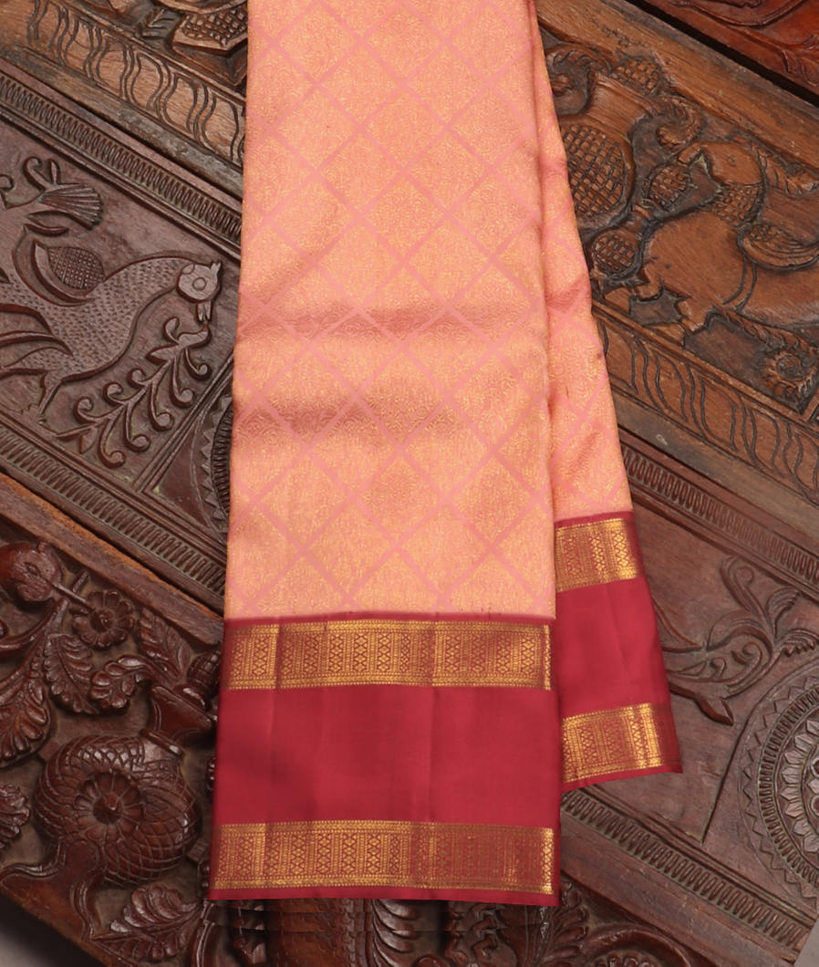 Pink Handwoven Kanjivaram Silk Saree T272707-image