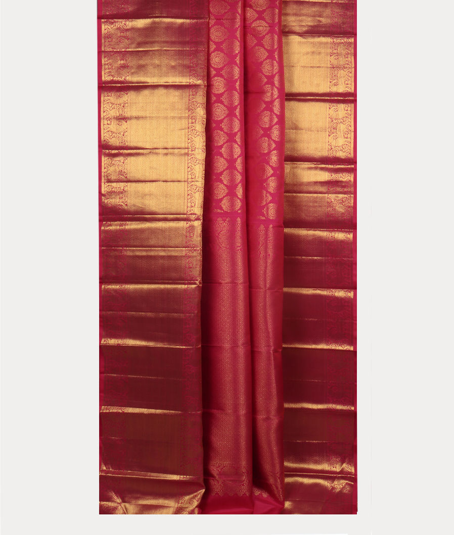 Magenta Handwoven Kanjivaram Silk Saree T2171932