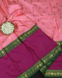 Pink Twill Kanjivaram Silk Saree T3266431