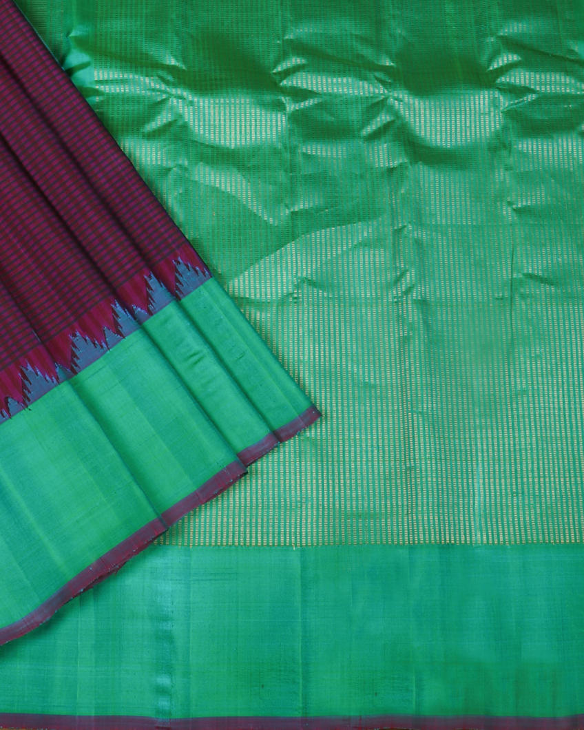 Purple Gadwal Silk Saree T4188612