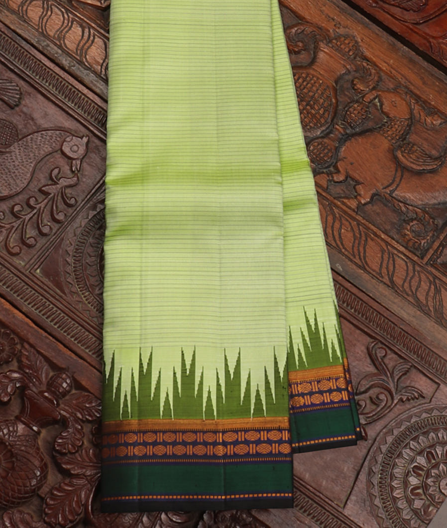 Green Handwoven Kanjivaram Silk Saree T418725-image