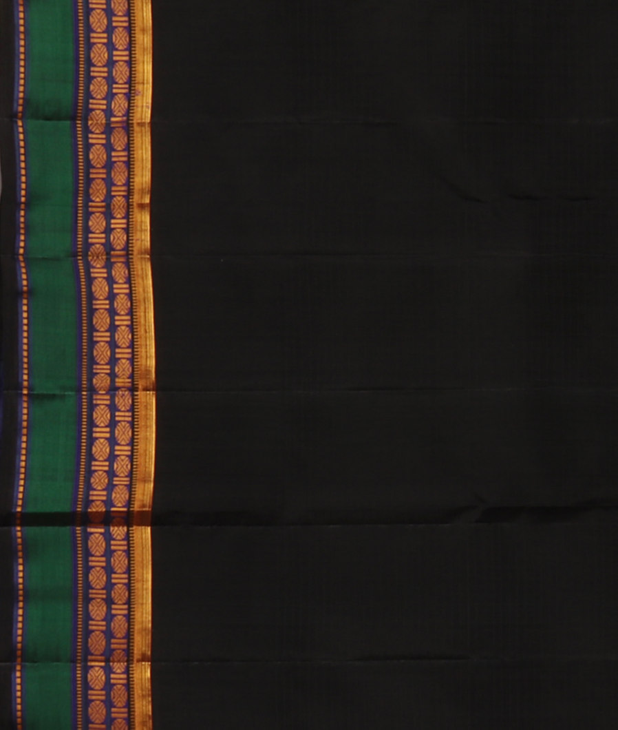 Green Handwoven Kanjivaram Silk Saree T4187253
