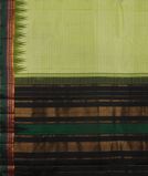 Green Handwoven Kanjivaram Silk Saree T4187254
