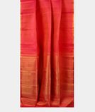 Pinkish Orange Handwoven Kanjivaram Silk Saree T4070212