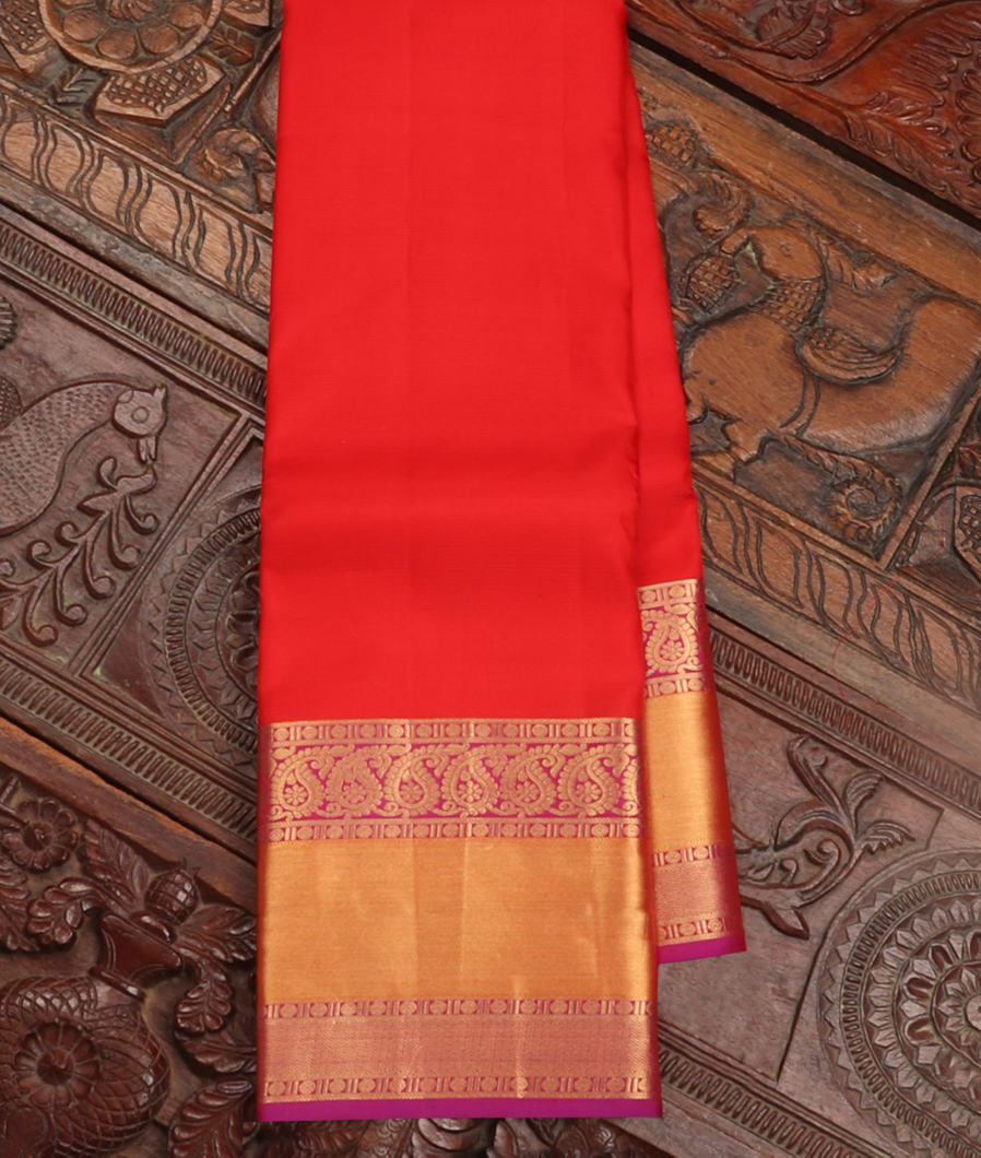 Red Soft Silk Saree T255491-image