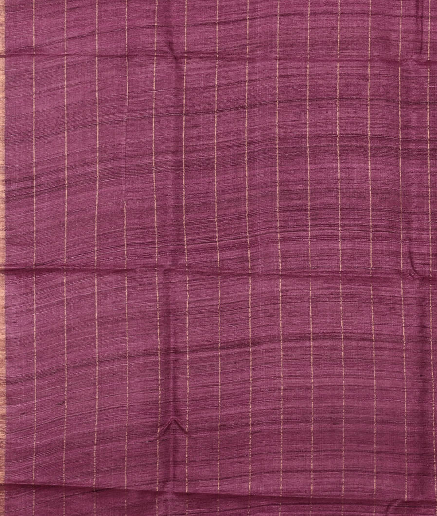 Red Tussar Printed Saree T4173663