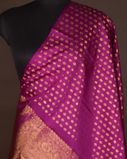 Purple Handwoven Kanjivaram Silk Dupatta T4198392