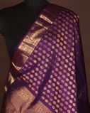 Purple Handwoven Kanjivaram Silk Dupatta T4197922