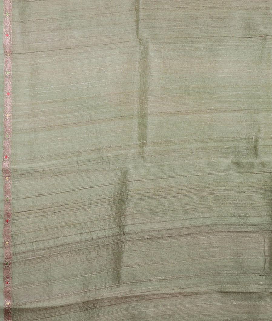 Multicolour Tussar Printed Saree T4131833