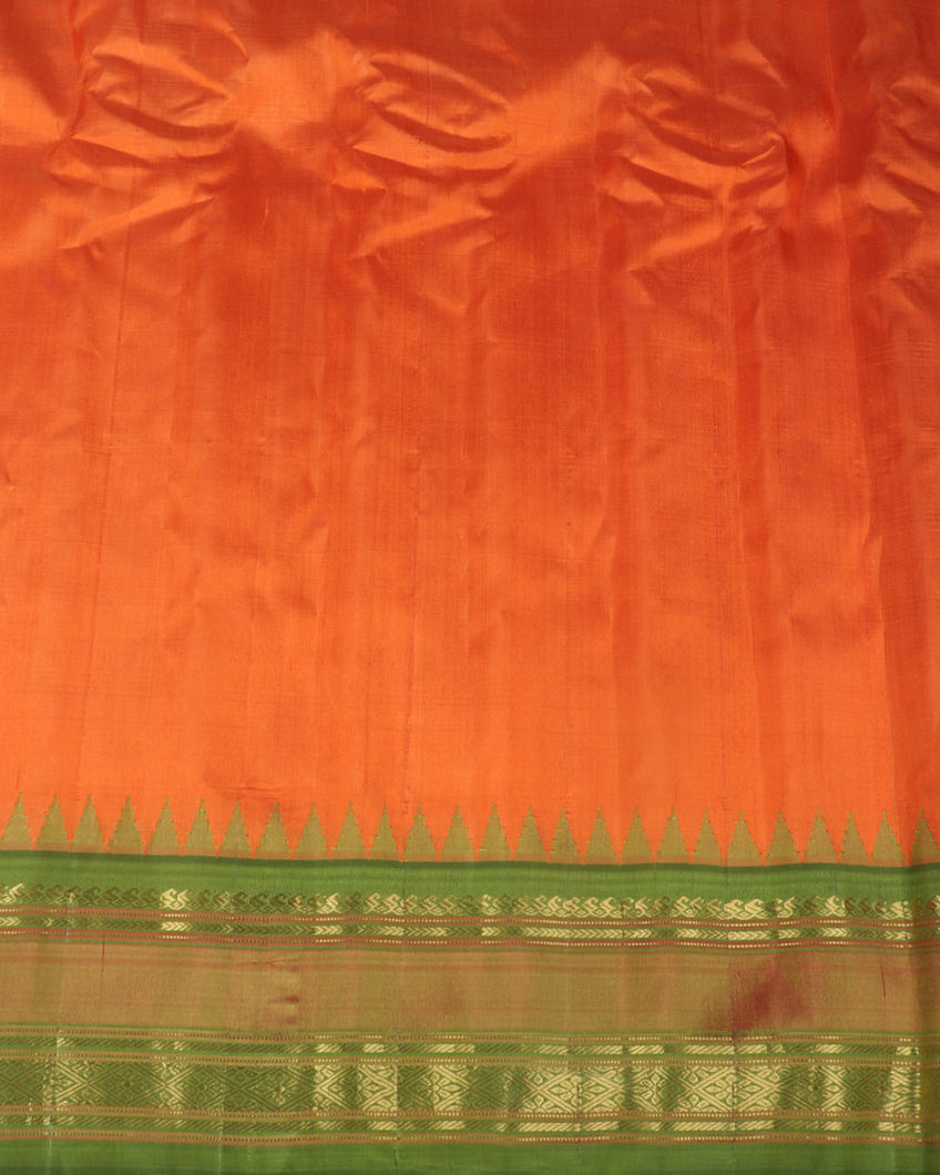 Black Gadwal Silk Saree T4192653