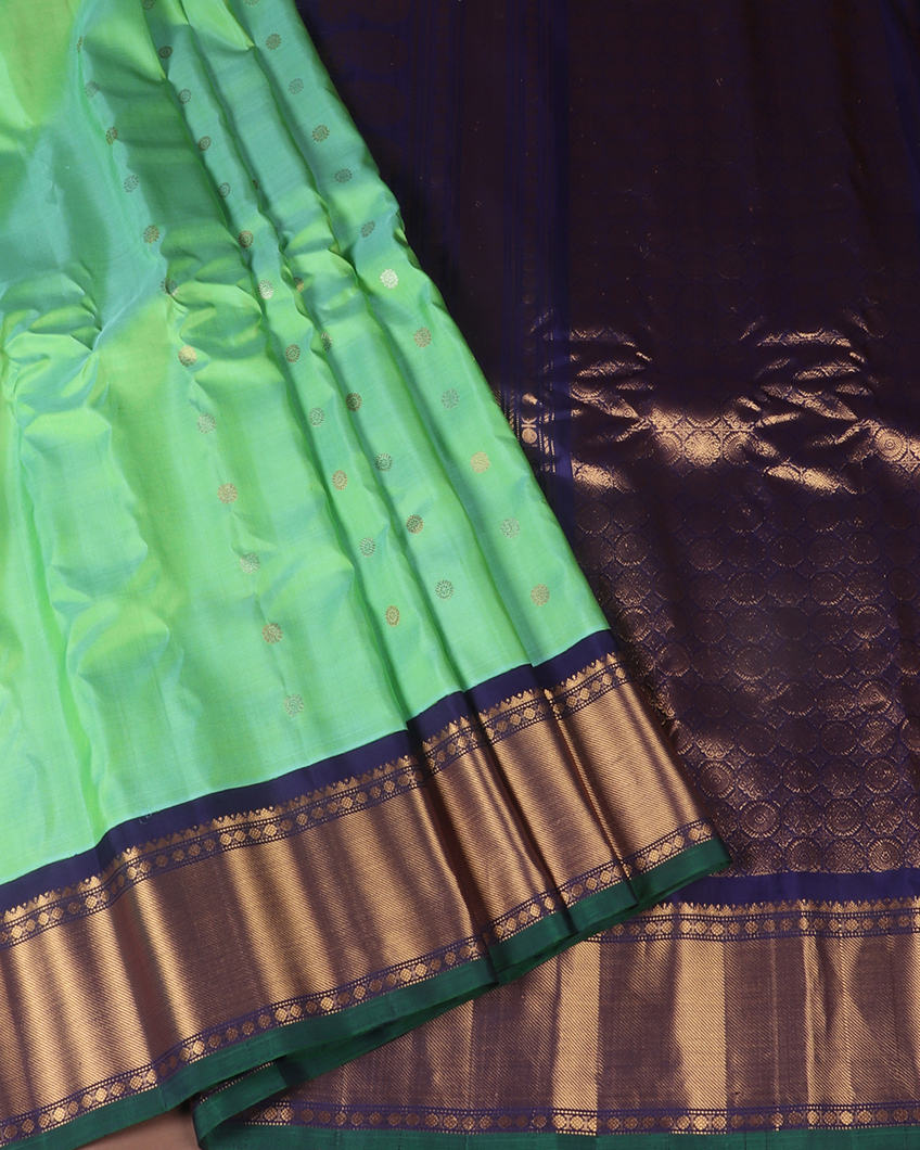 Green Gadwal Silk Saree T4194592