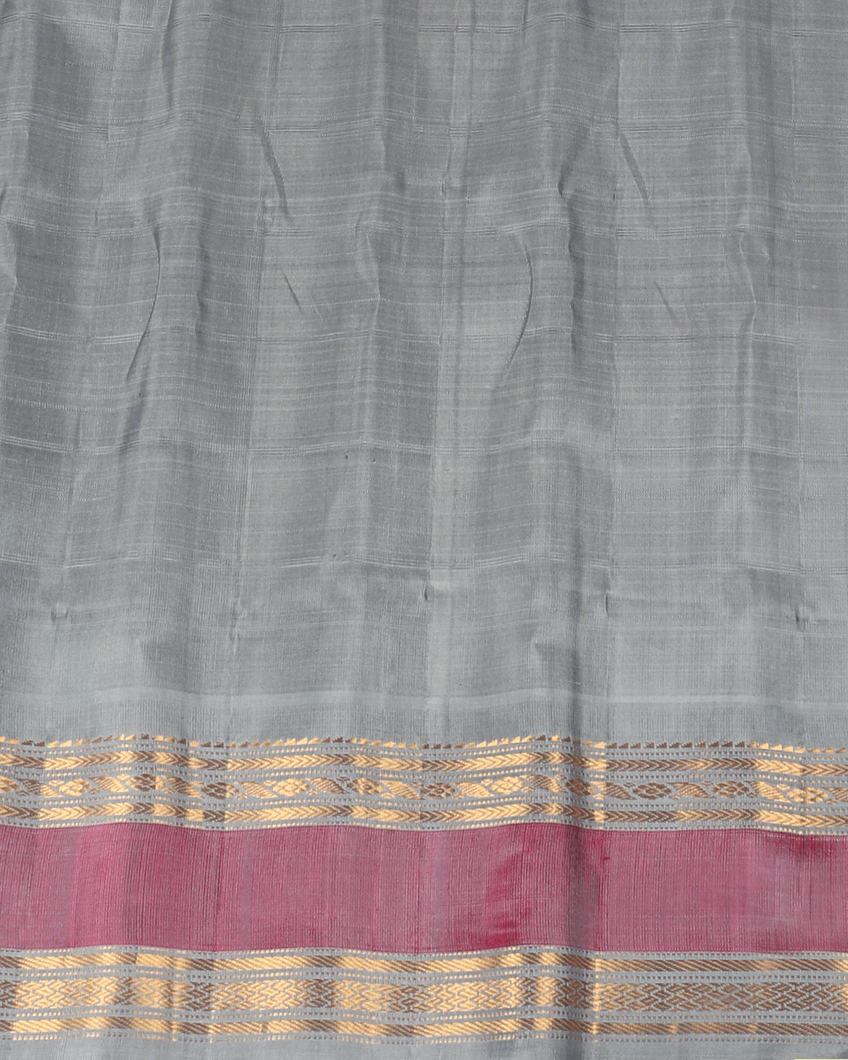 Cream Gadwal Silk Saree T4192453