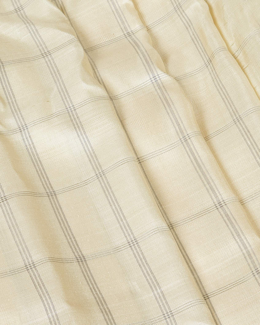 Cream Gadwal Silk Saree T4192454