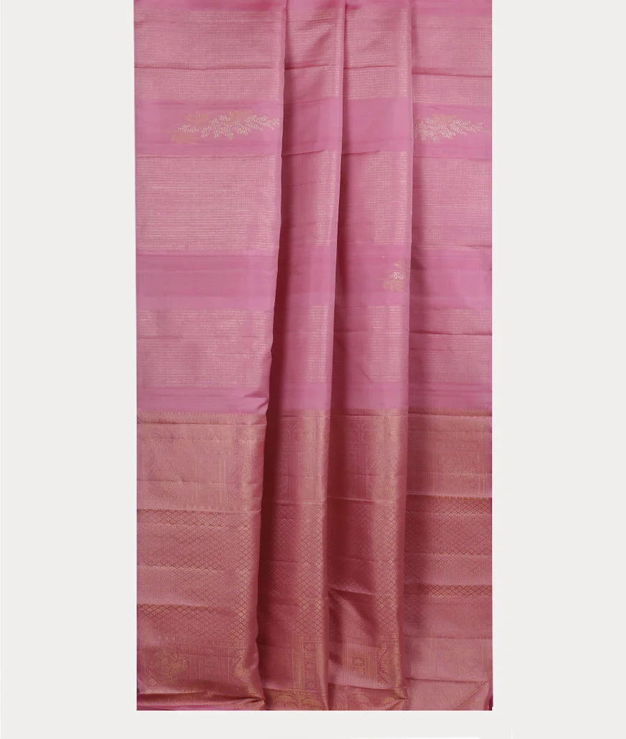 Lavender Handwoven Kanjivaram Silk Saree T4052252